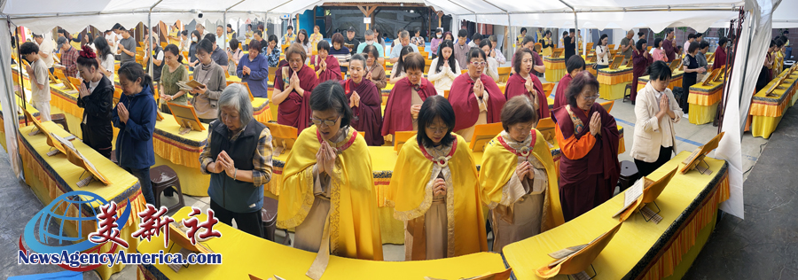 大悲周遍祈愿和平:圣迹寺举办南无观世音菩萨圣诞法会 场面庄严殊胜
