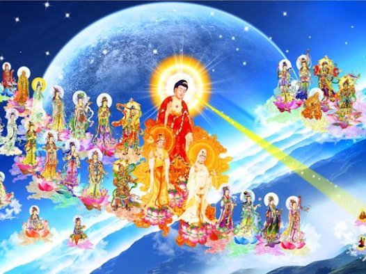 虚空传来念佛声 南无阿弥陀佛