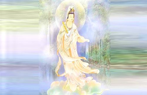 三十年唯诵观音普门品,天乐天花祥瑞感应