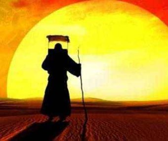 文殊菩萨点化戒贤论师 住世收玄奘法师为徒