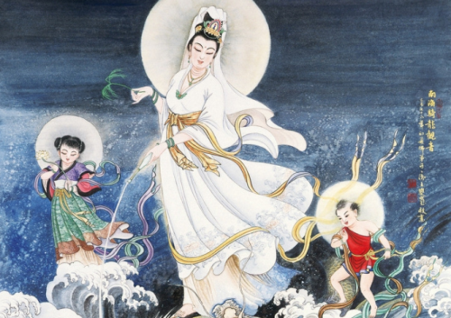 海上逃难合家38人念观世音菩萨圣号平安上岸