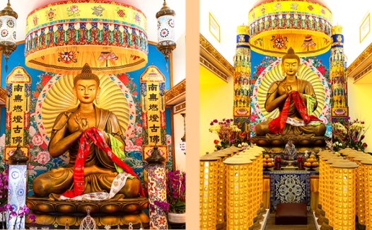 圣迹寺在燃灯古佛殿为大众提供《光明祈福灯》